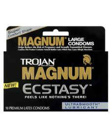 Trojan magnum ecstasy condoms - box of 10