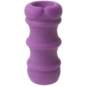 Mood Pleaser Thick Ribbed Purple Masturbator