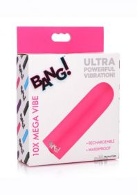 10x Mega Silicone Vibrator - Pink