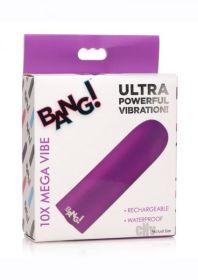 10x Mega Silicone Vibrator - Purple