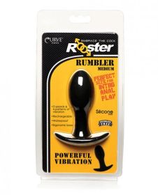 Rumbler Vibrating Silicone Butt Plug - Medium