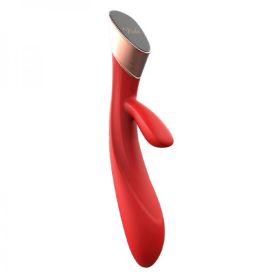 Metis Touch Panel Rabbit Vibrator Red