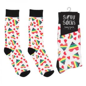 Shots Socks Happy Hearts M/l