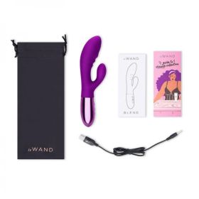 Le Wand Blend Double-motor Rabbit Rechargeable Vibrator Cherry