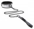 Platinum Bound Chained Collar With Leash