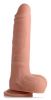 Vibrating And Rotating Remote Control Silicone Dildo With Balls - 8 Inch