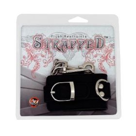 Strapped Plush Restraints Black