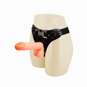 New Design Strap On Dildo Strap-On Penis Vibrating Dong Leather Thong